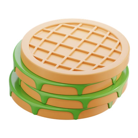 Gaufre  3D Icon