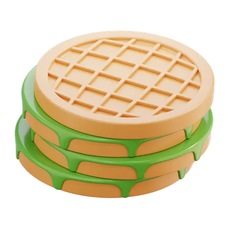 Gaufre  3D Icon