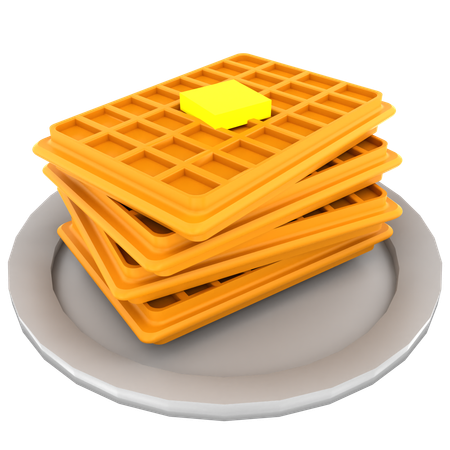 Gaufre  3D Icon