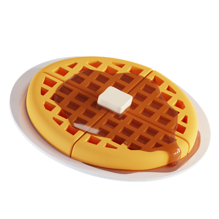 Gaufre  3D Illustration