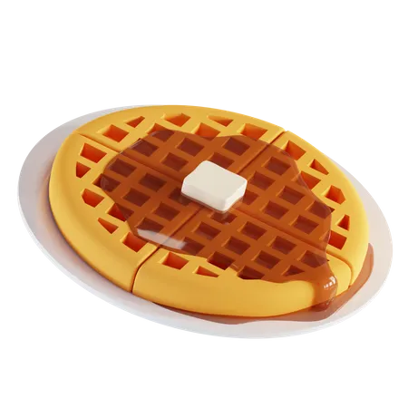 Gaufre  3D Illustration