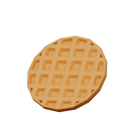 Gaufre  3D Illustration