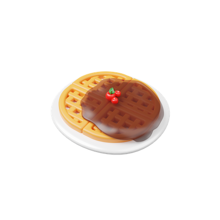 Gaufre  3D Illustration