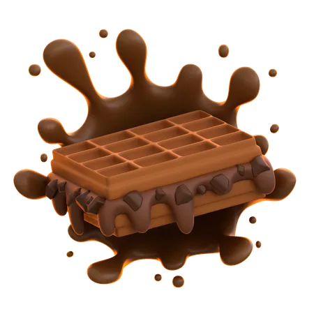 Gaufre au chocolat  3D Icon