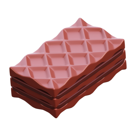 Gaufre au chocolat  3D Icon