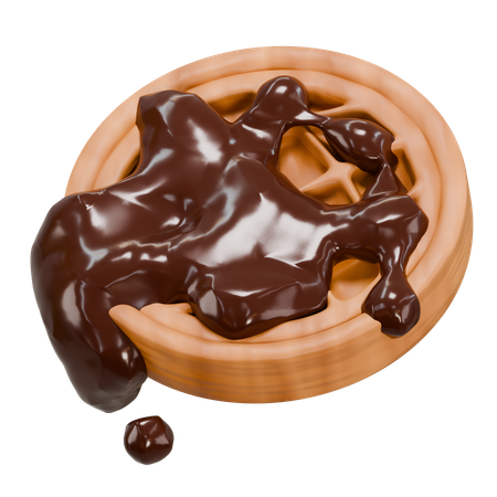 Gaufre au chocolat  3D Icon