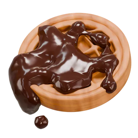 Gaufre au chocolat  3D Icon