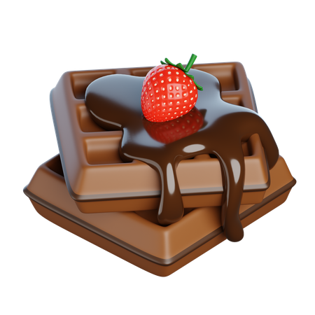 Gaufre au chocolat  3D Icon