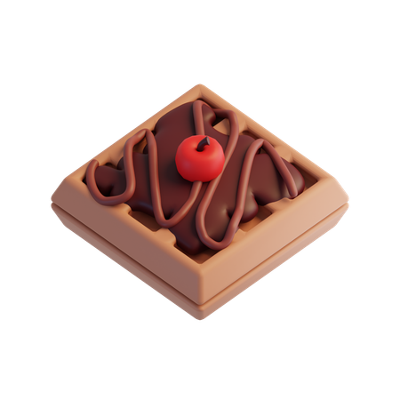 Gaufre au chocolat  3D Icon