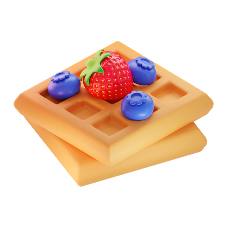 Gaufres  3D Illustration