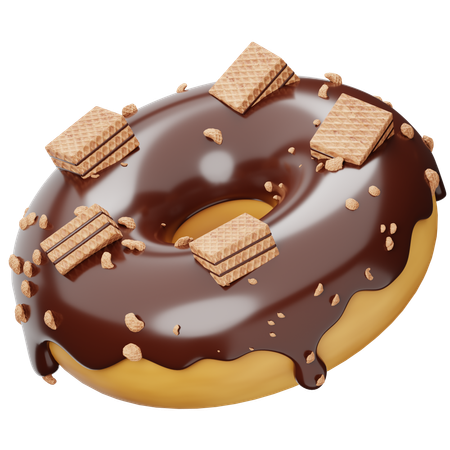 Beignet au chocolat  3D Icon