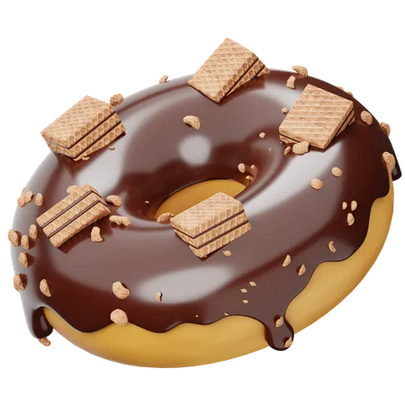 Beignet au chocolat  3D Icon