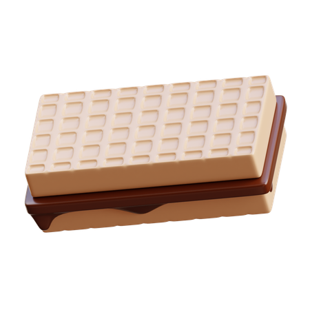 Gaufrette au chocolat  3D Icon