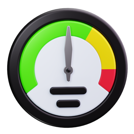 Gauge  3D Icon