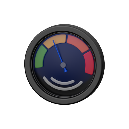 Gauge  3D Icon