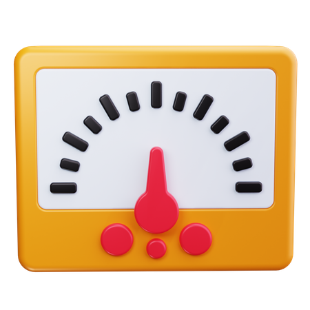 Gauge  3D Icon