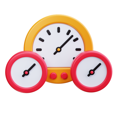 Gauge  3D Icon