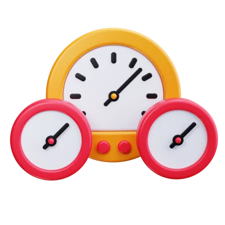 Gauge  3D Icon