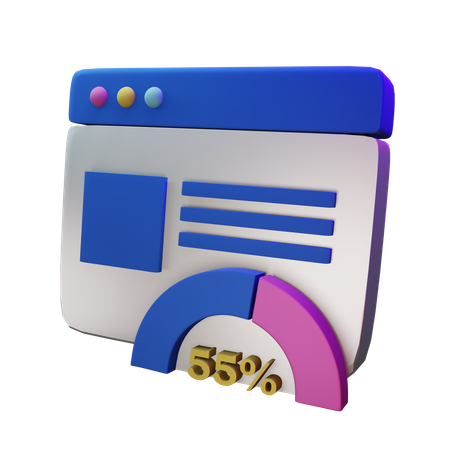 Gauge Chart  3D Icon