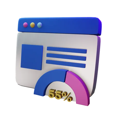 Gauge Chart  3D Icon