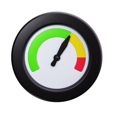 Gauge Chart  3D Icon