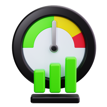 Gauge Chart  3D Icon