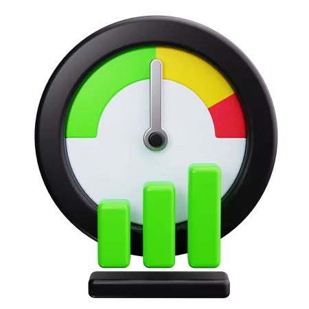 Gauge Chart  3D Icon