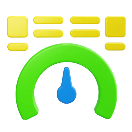 Gauge Chart  3D Icon