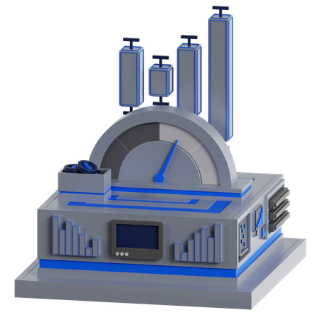 Gauge Chart  3D Icon