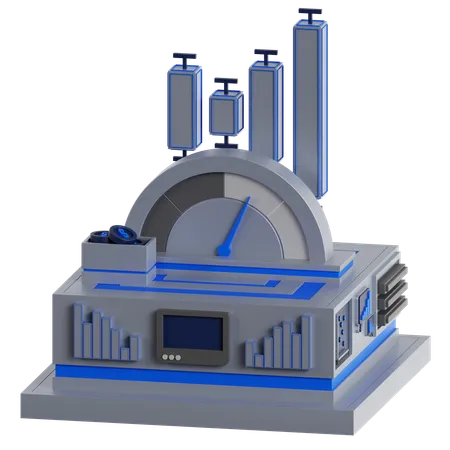 Gauge Chart  3D Icon