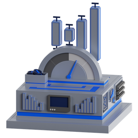 Gauge Chart  3D Icon