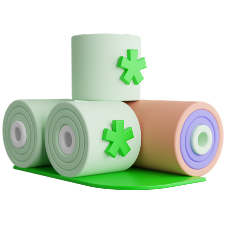 Gauze Rolls  3D Icon