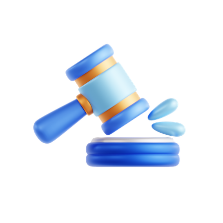 Gavel 3D Icon  3D Icon