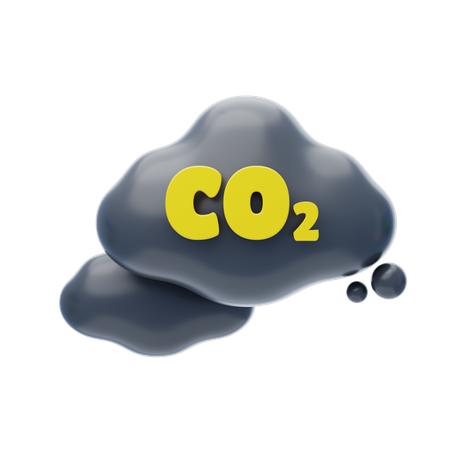 Gaz carbonique  3D Icon