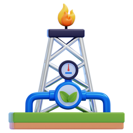 Gaz naturel  3D Icon