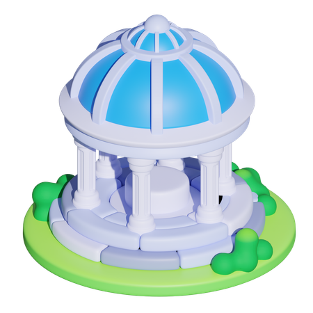 Gazebo  3D Icon