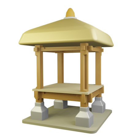 Gazebo  3D Icon