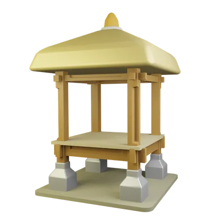 Gazebo  3D Icon