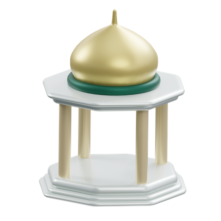 Gazebo de cúpula islâmica  3D Icon