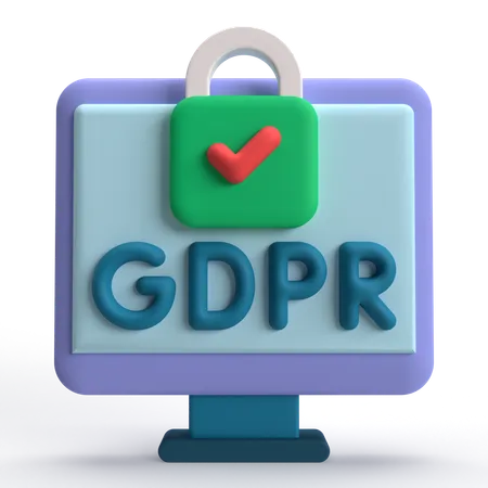 GDPR  3D Icon