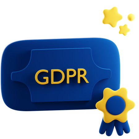 GDPRコンプライアンス  3D Icon