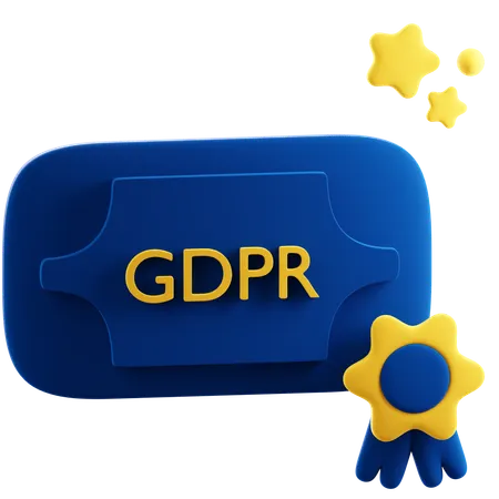 GDPRコンプライアンス  3D Icon