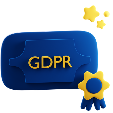 GDPR Compliance  3D Icon