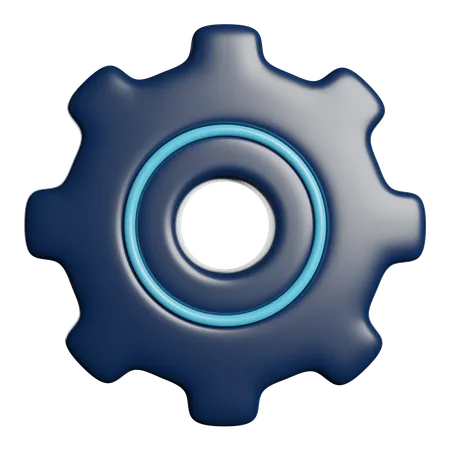 Gear Setting Management 3D Icon