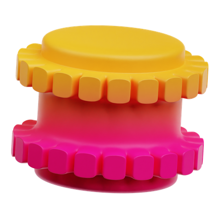 Gear Abstract  3D Icon
