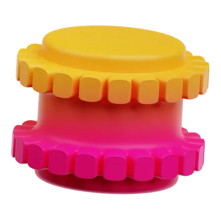 Gear Abstract  3D Icon