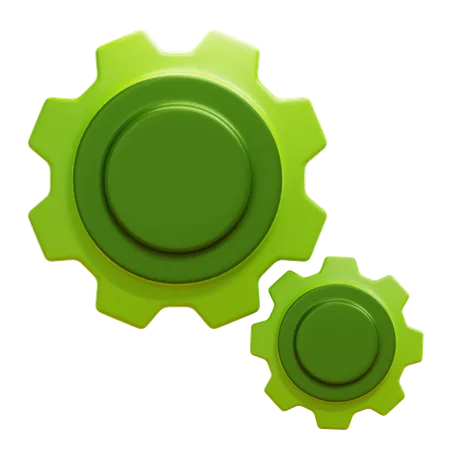 GEAR AND COGS  3D Icon