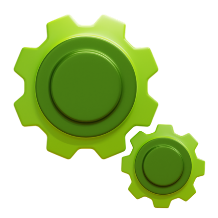 GEAR AND COGS  3D Icon