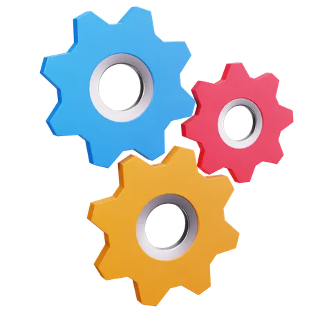 Gear Combination  3D Icon