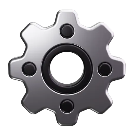 Gear Mechanism  3D Icon